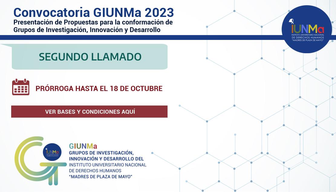 Segundo llamado convocatoria grupos de investigacion GIUNMa